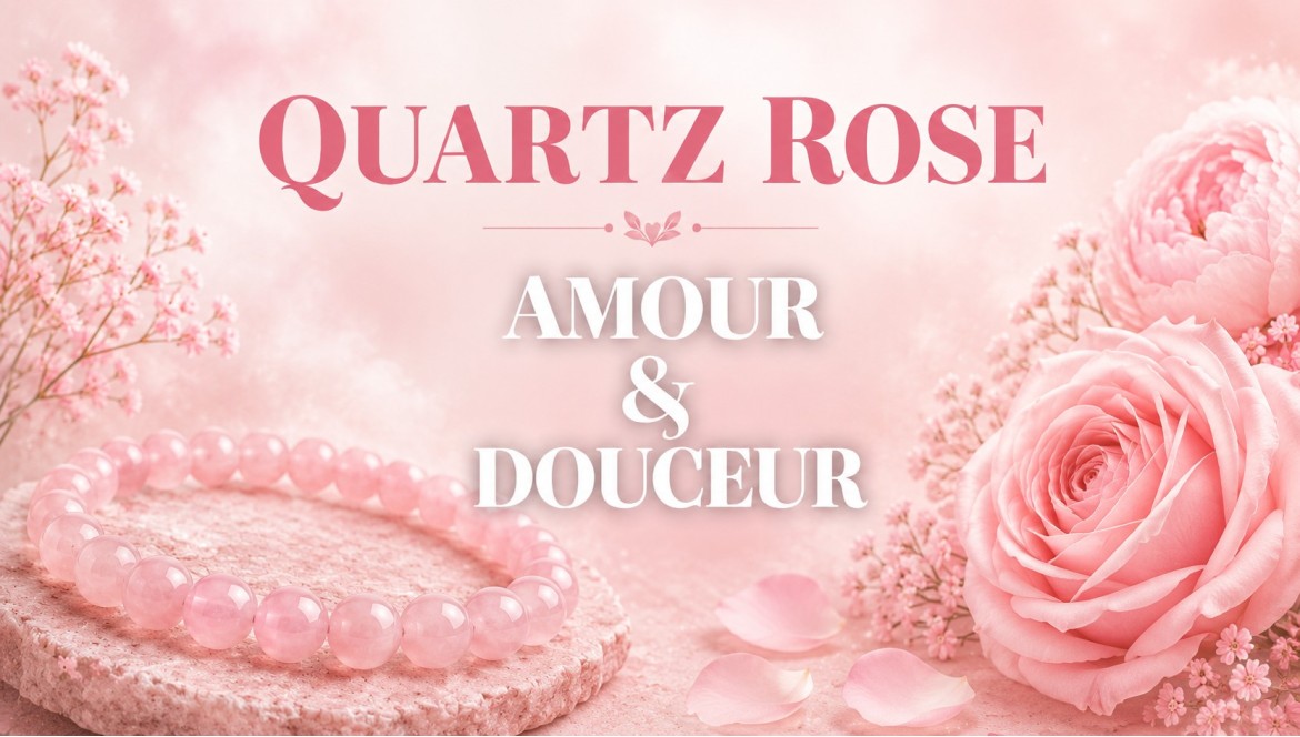 Quartz Rose – Pierre naturelle d’amour, de réconfort et d’accompagnement émotionnel
